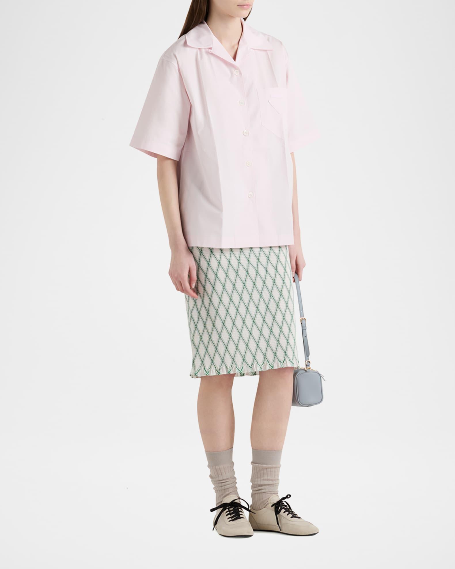 Diamond Smocked Midi Skirt Product Image