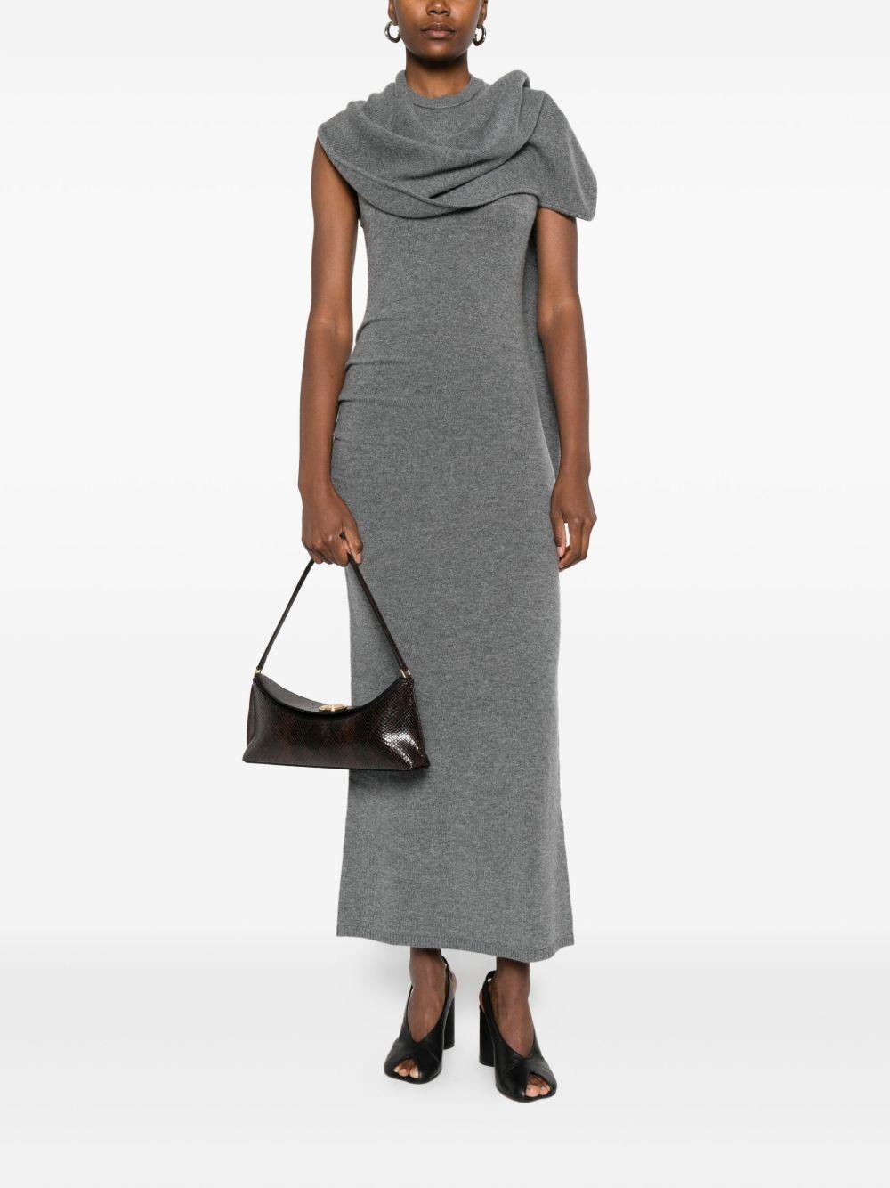 scarf-detail sleeveless maxi dress Product Image