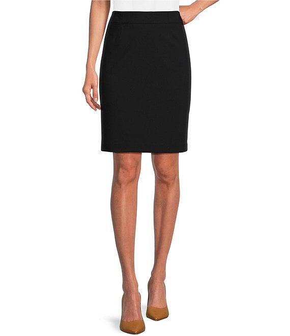 Calvin Klein High Rise Luxe Stretch Coordinating Pencil Skirt Product Image