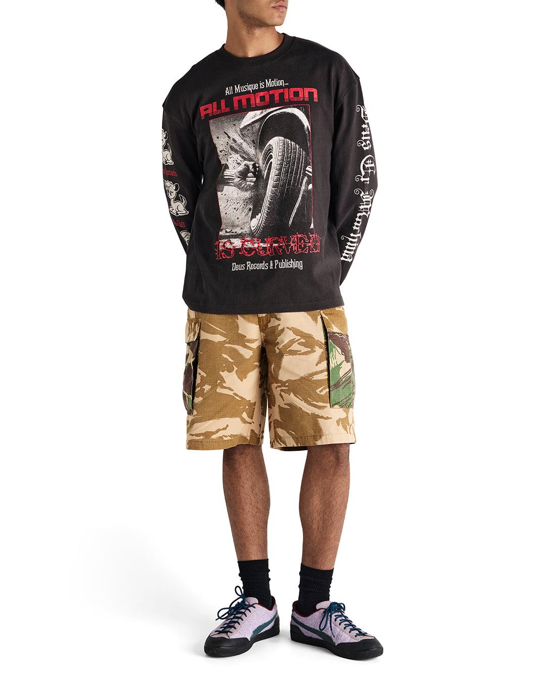 Dancing Ghost Long Sleeve Tee - Anthracite Product Image