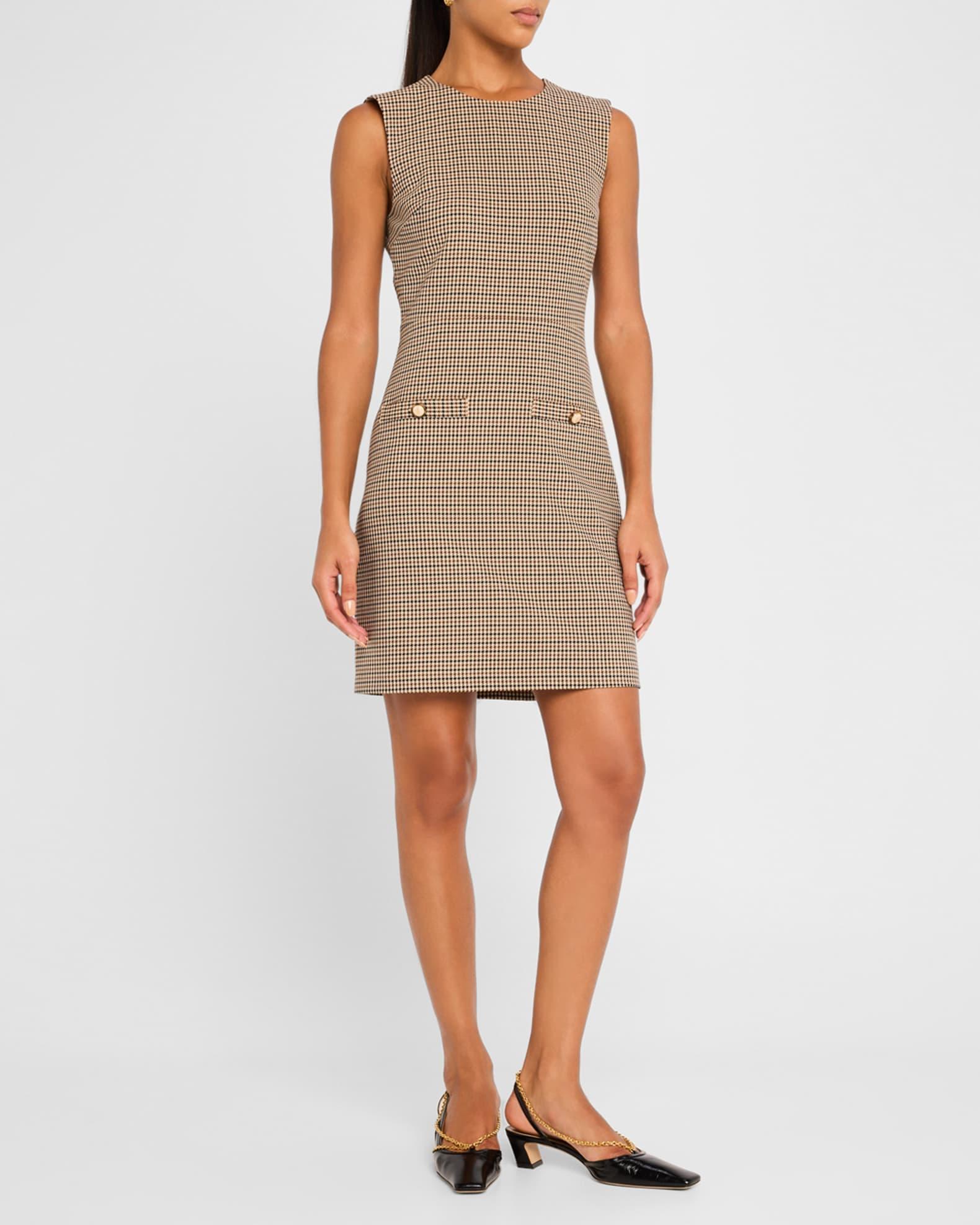 Yumi Sleeveless Houndstooth Mini Dress Product Image