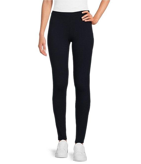 Karen Kane Heavy Slim Leg Elastic Waist Pull-On Leggings Product Image