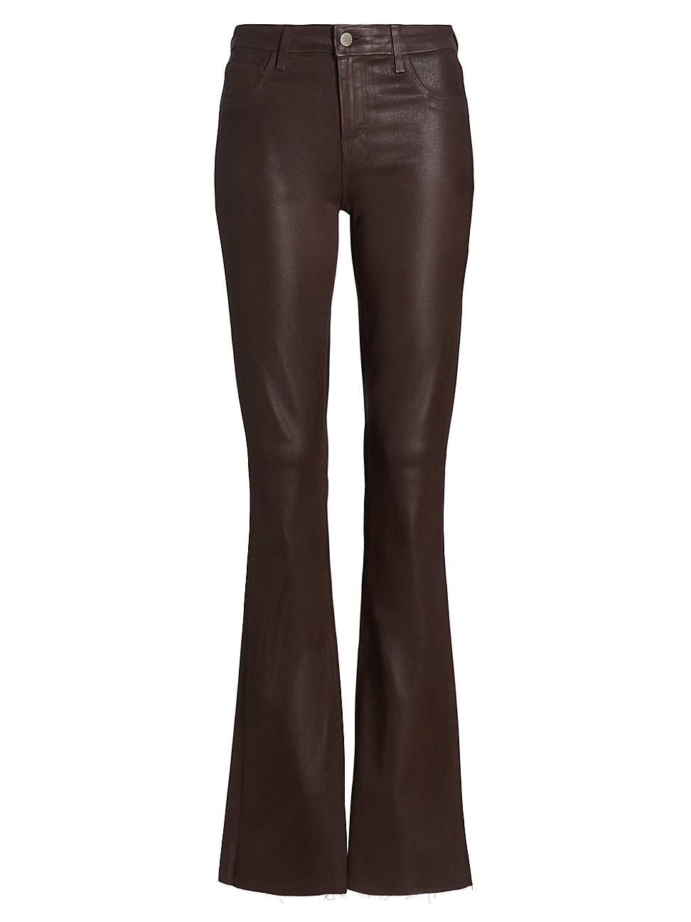Womens Ruth Coated High-Rise Straight Jeans Product Image