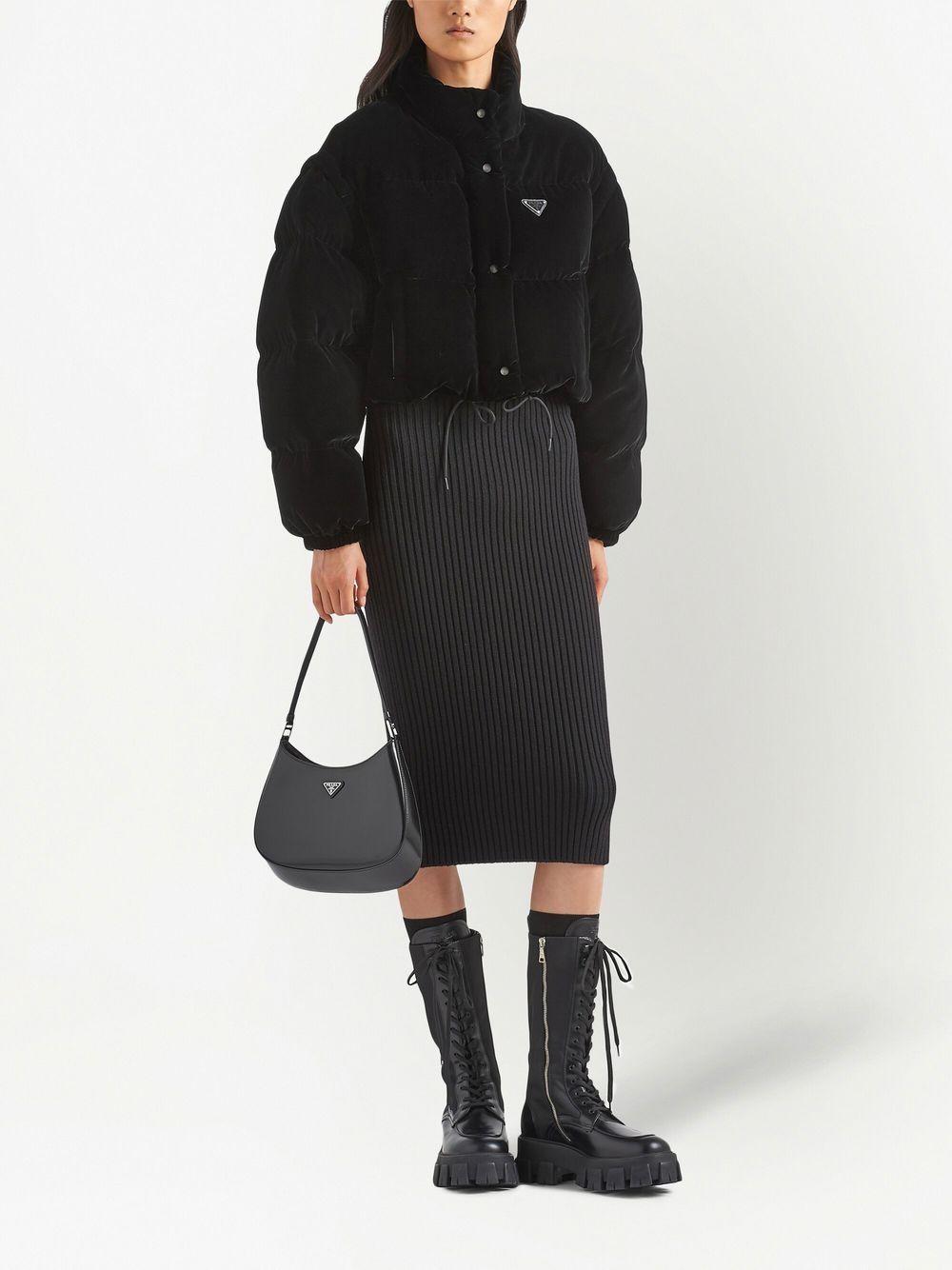 convertible velvet down jacket Product Image