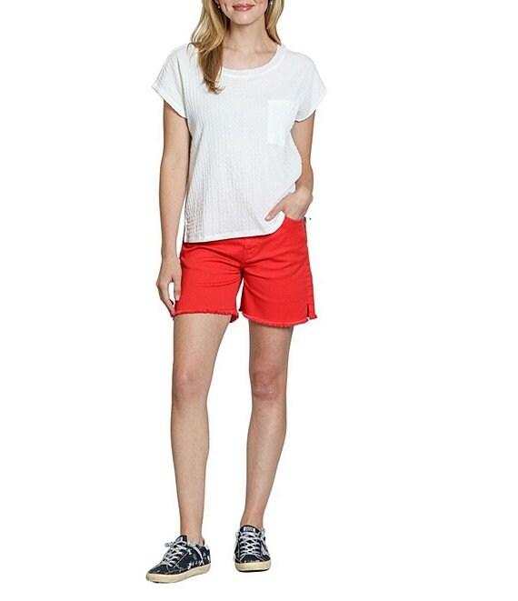 APNY Stretch Woven Crew Neck Short Sleeve Tee Product Image