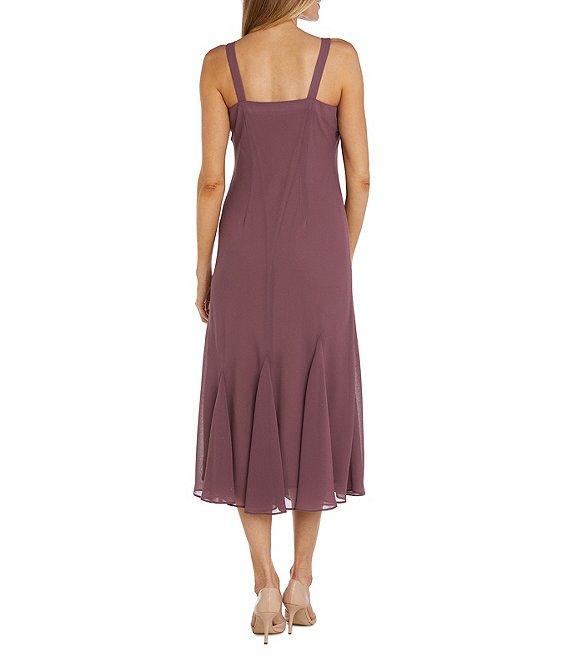 R & M Richards Sweetheart Neck Beaded 2-Piece Jacket Dress Product Image