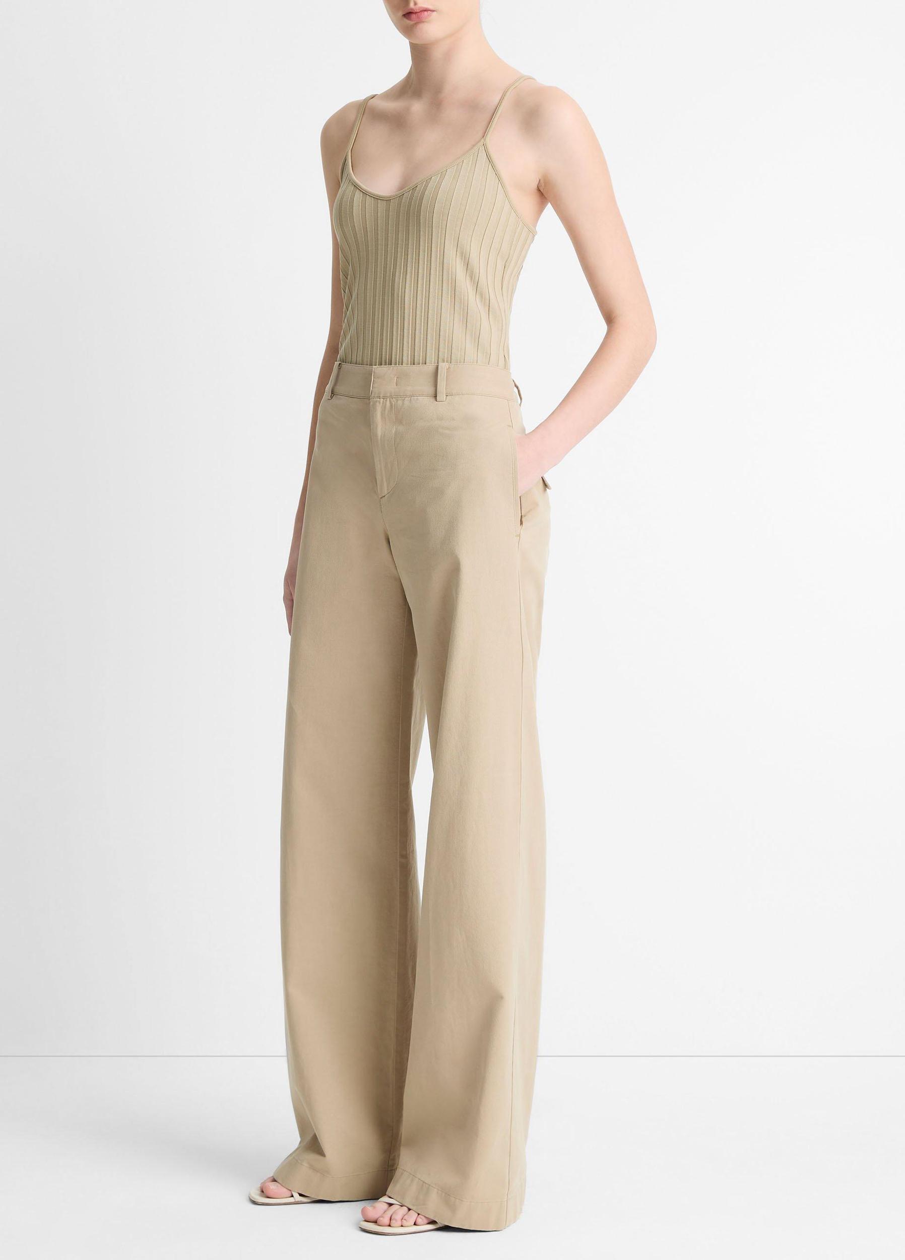Cotton Low-Rise Wide-Leg Pant Product Image