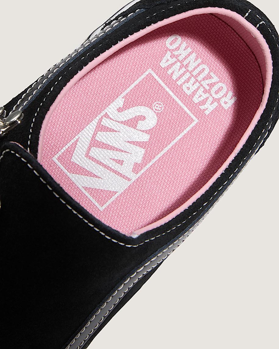Premium Old Skool Wrap Karina Shoe in Black / White| Vans US Product Image
