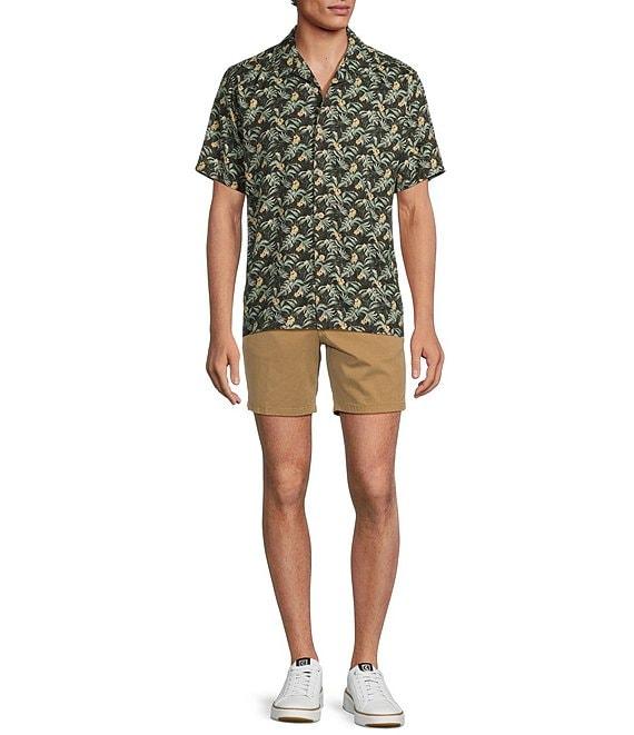 Rowm's Outsider's Oasis Short Sleeve Leaf Print Shirt Product Image