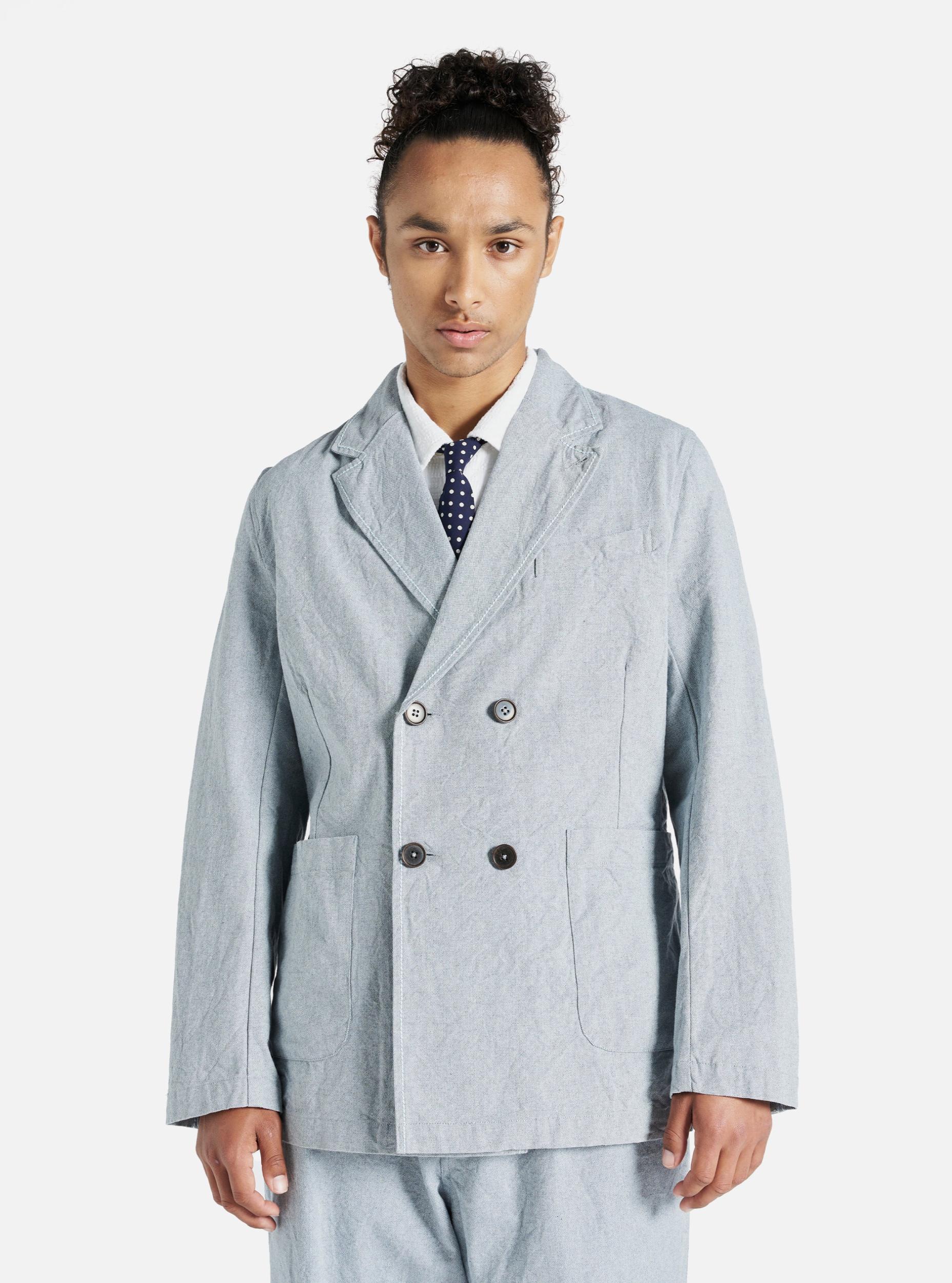 Indigo Reworked Jean Cloth Manor Jacket Product Image