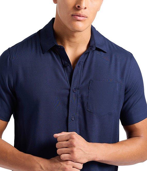 Buffalo David Bitton Sirilo Solid Short Sleeve Woven Shirt Product Image