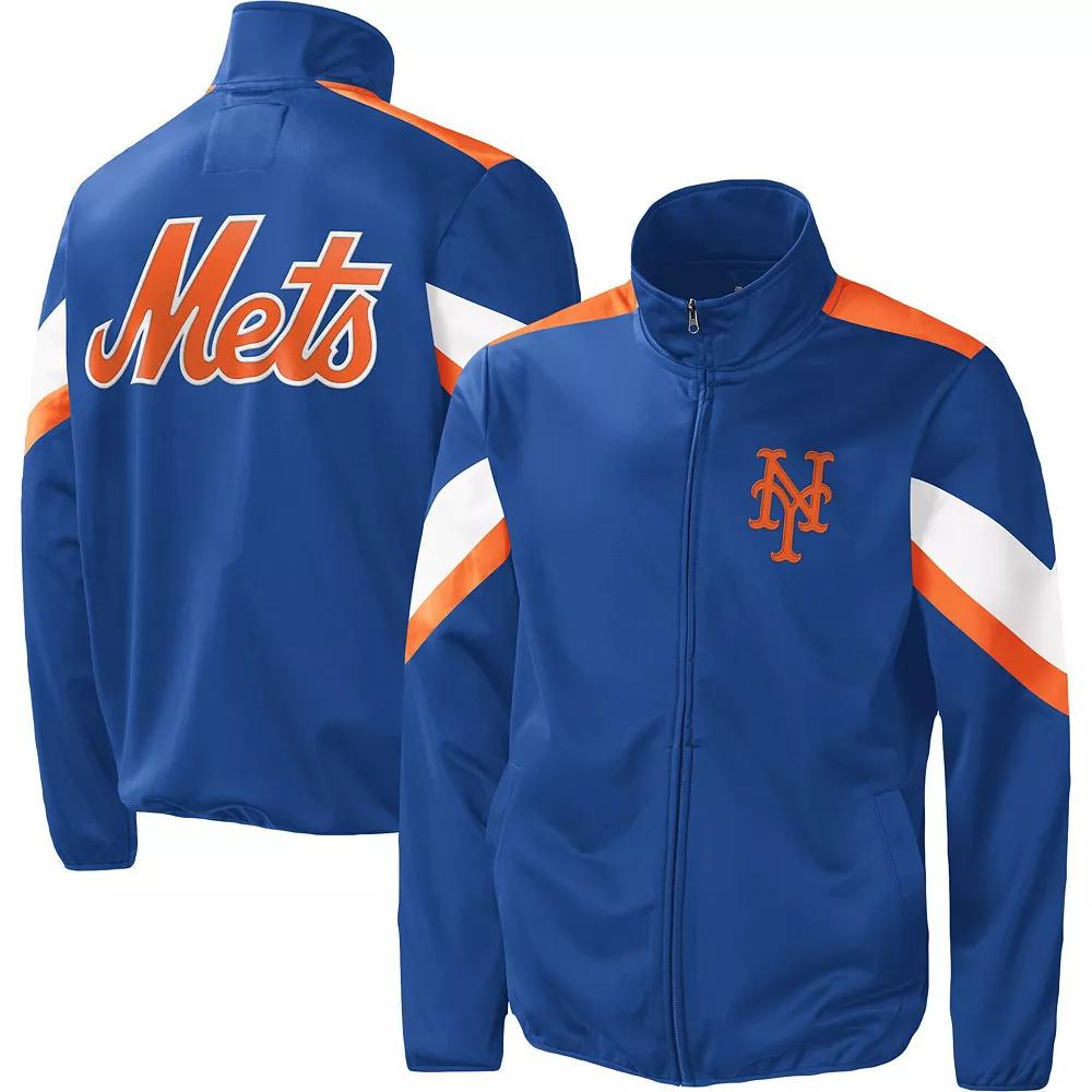 Men's G-III Sports by Carl Banks Royal New York Mets Earned Run Full-Zip Jacket, Size: 4XL, Blue Product Image