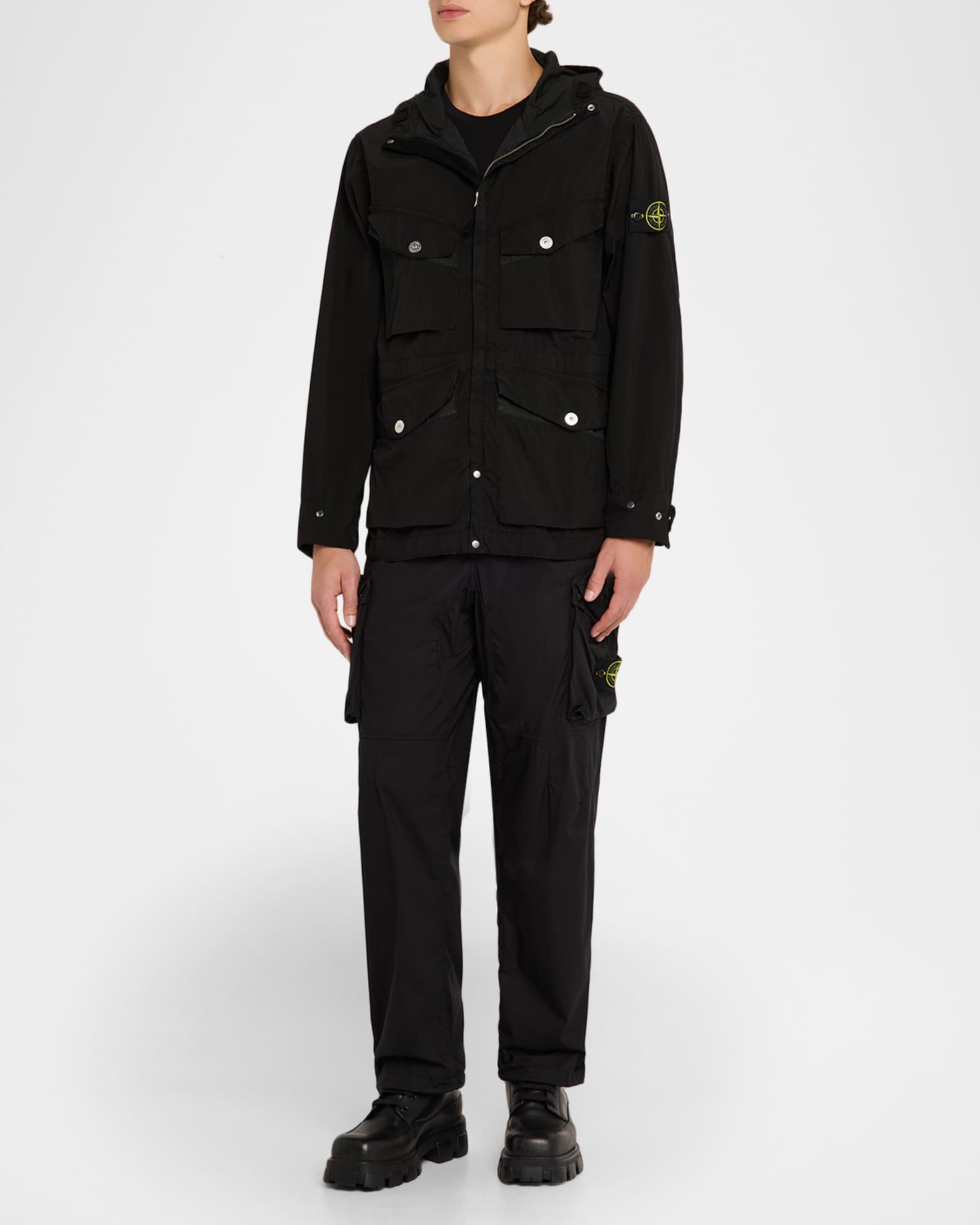 Men's Lightweight Water Resistant Short Parka Product Image