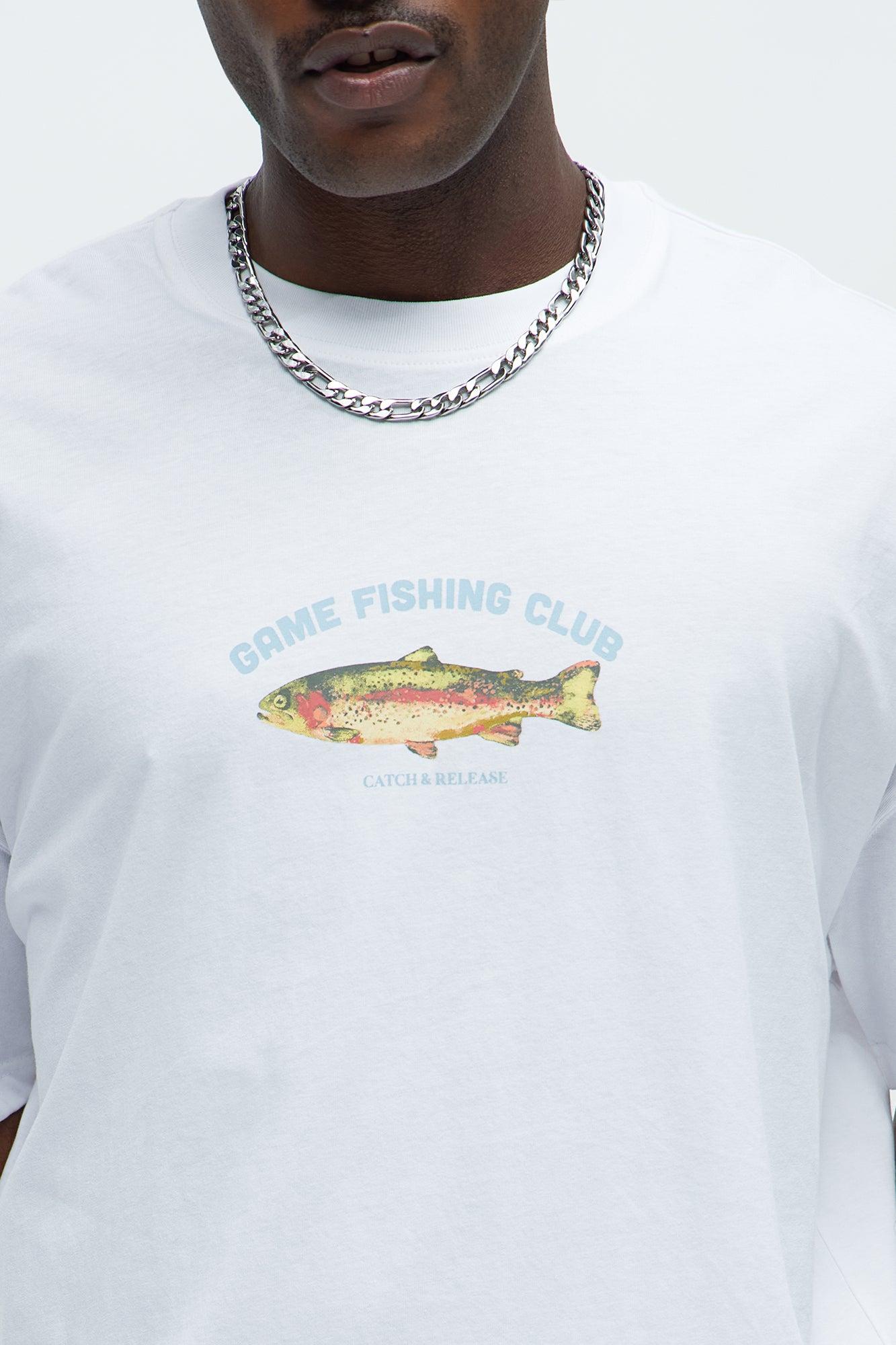 Game Fishing Club Oversized Short Sleeve Tee - White Product Image