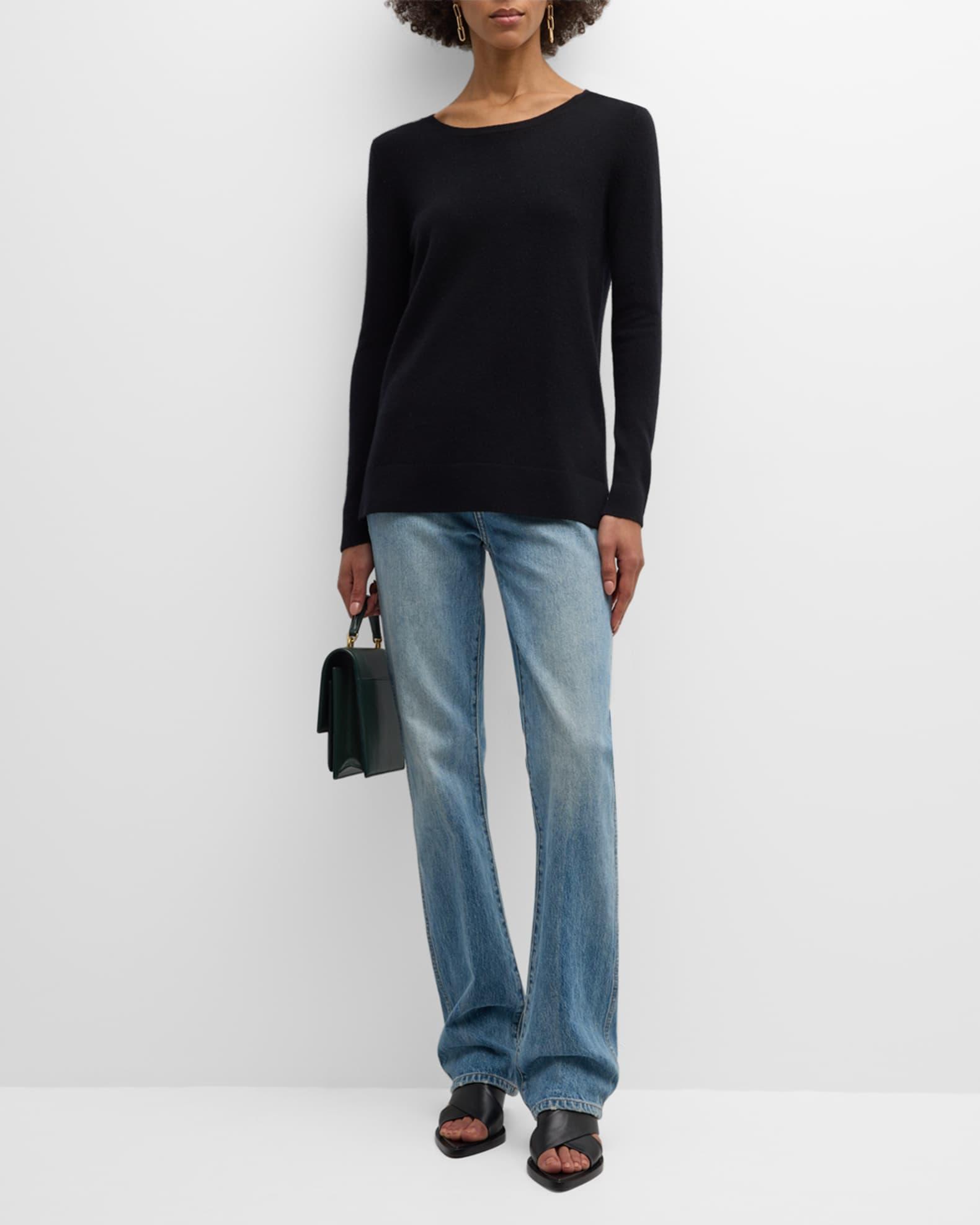 Cashmere Basic Crewneck Top Product Image