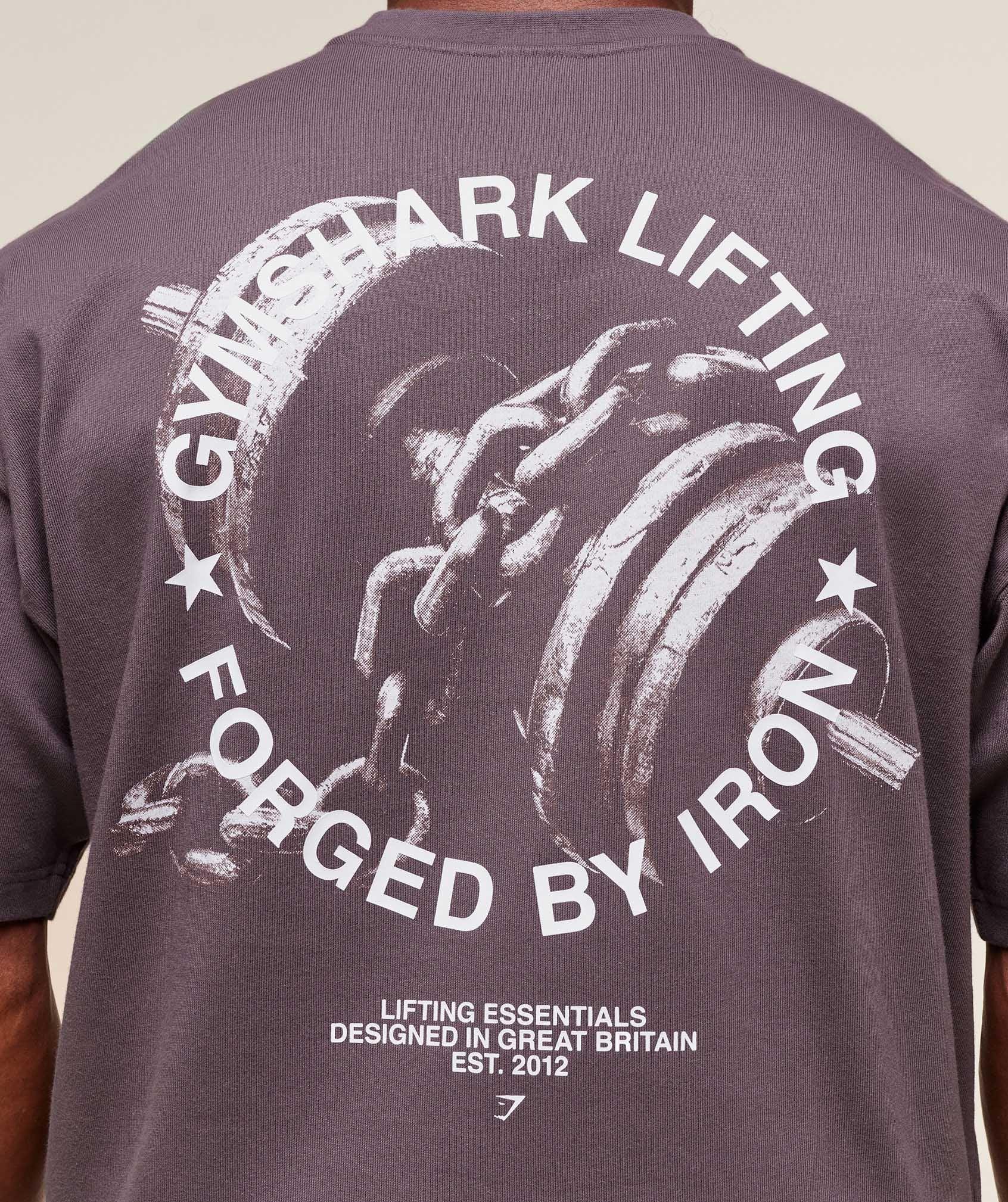 Gymshark Forged By Iron T-Shirt - Brushed Purple Male Product Image