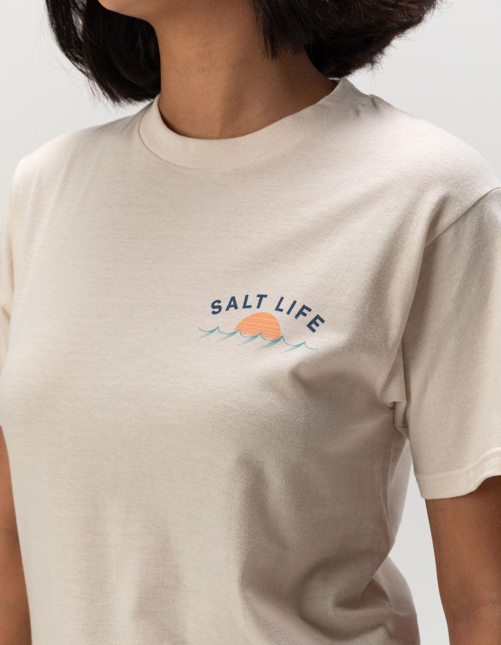 SALT LIFE Sunset Jumpers Womens Tee - CHALK Product Image