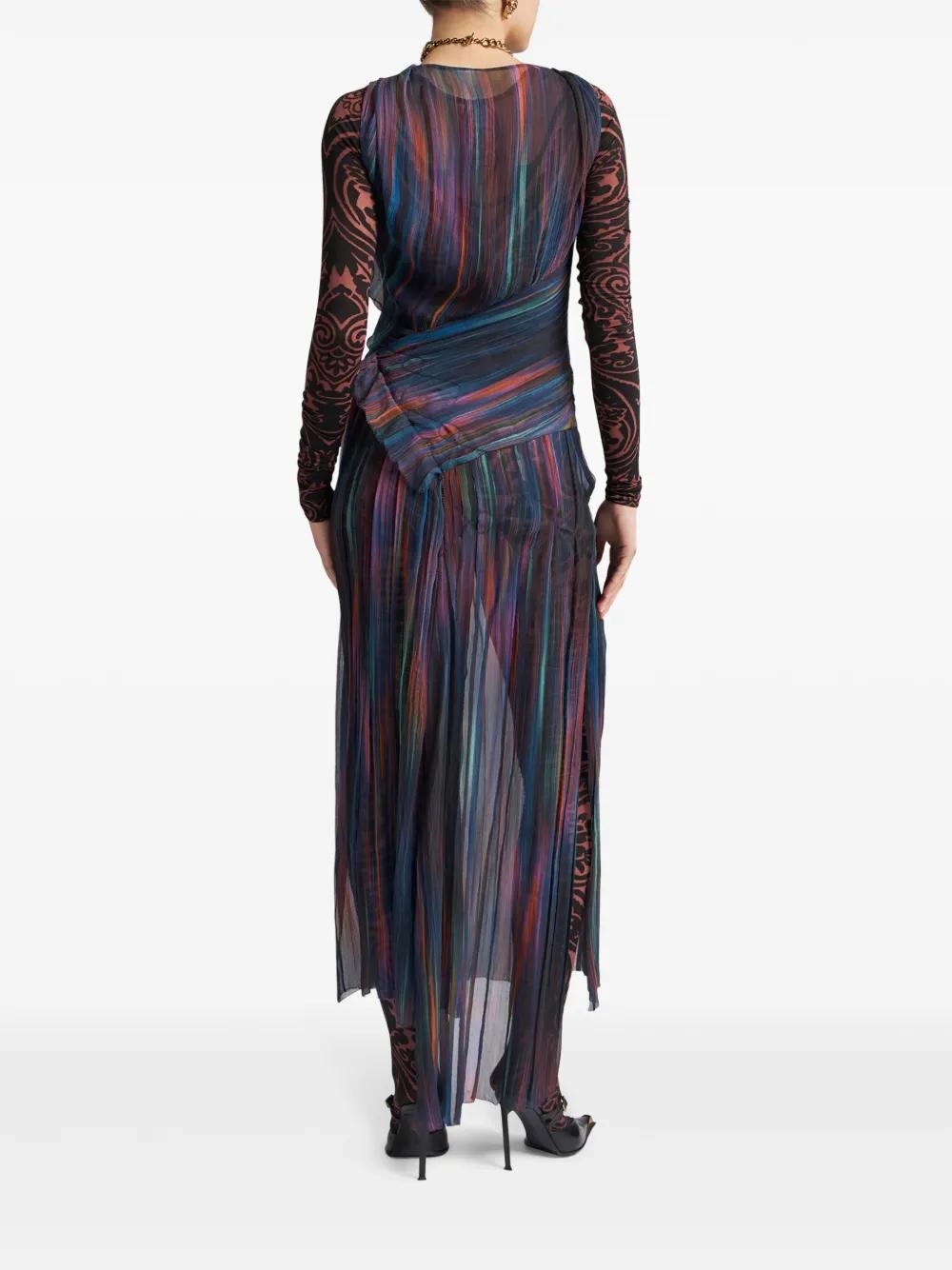 printed silk maxi dress Product Image