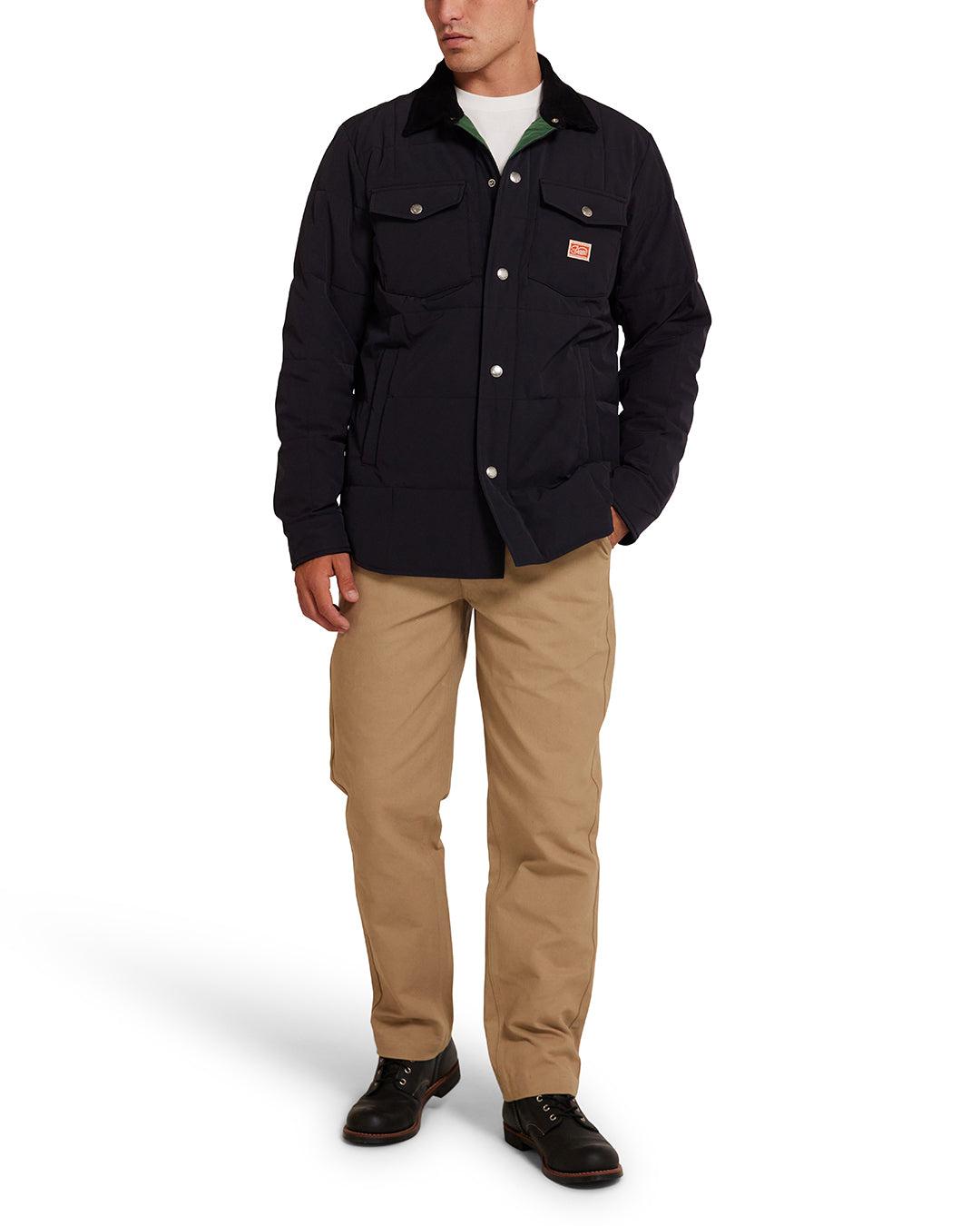 Maxwell Padded Overshirt - Black Product Image