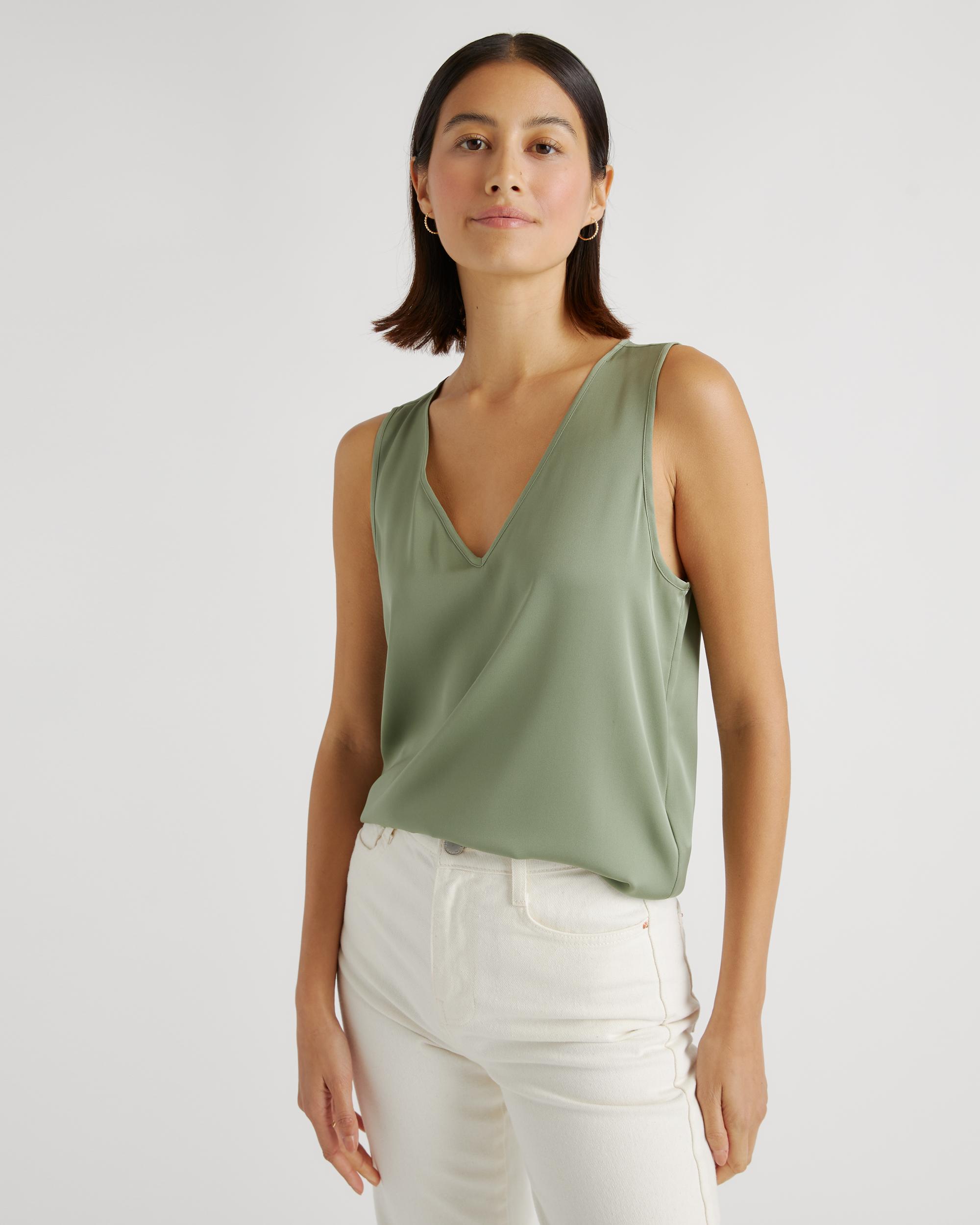 Quince | Women's Washable Stretch Silk Tank Top Product Image