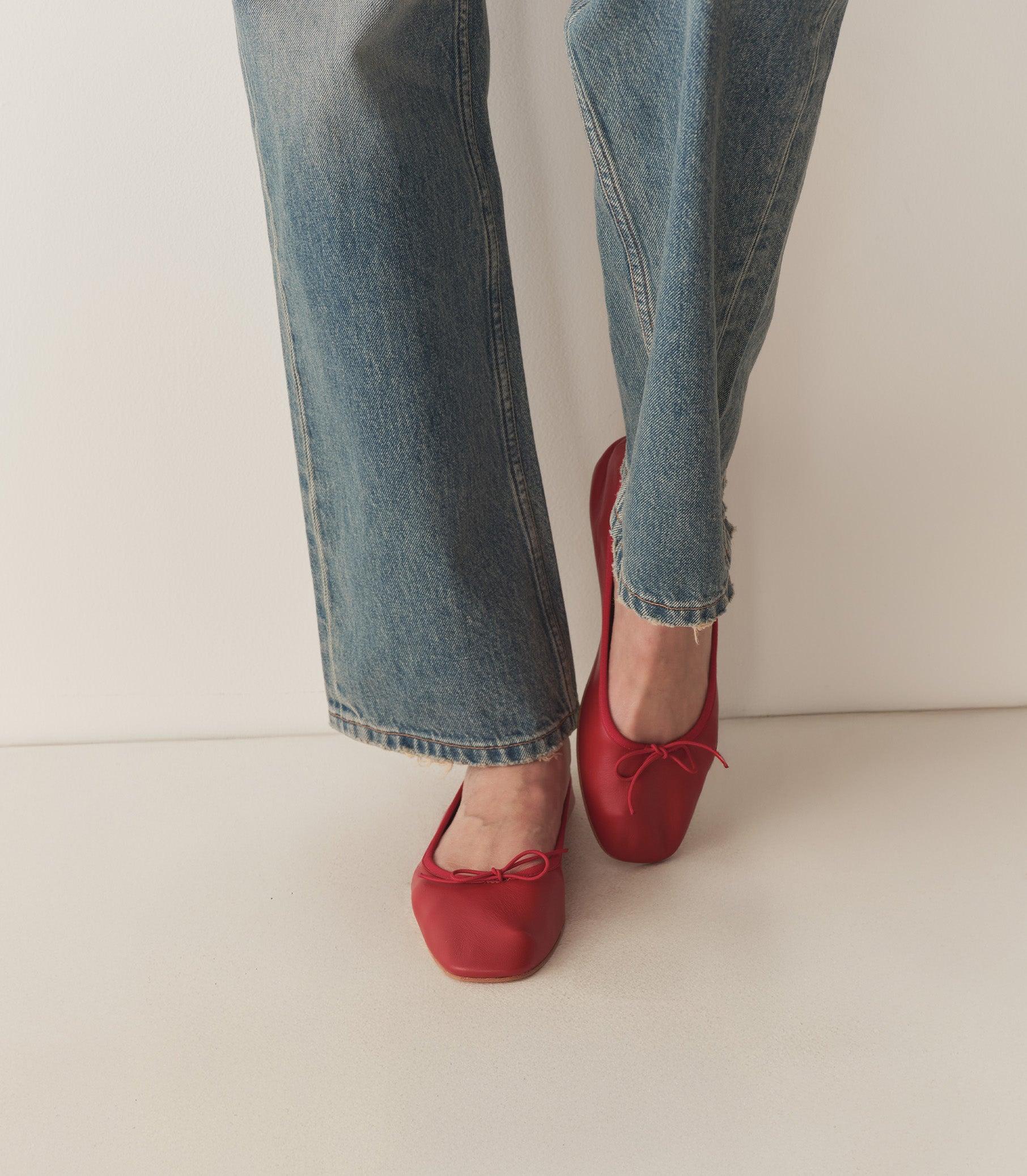 FIFI BALLET FLAT -- RED NAPPA Product Image