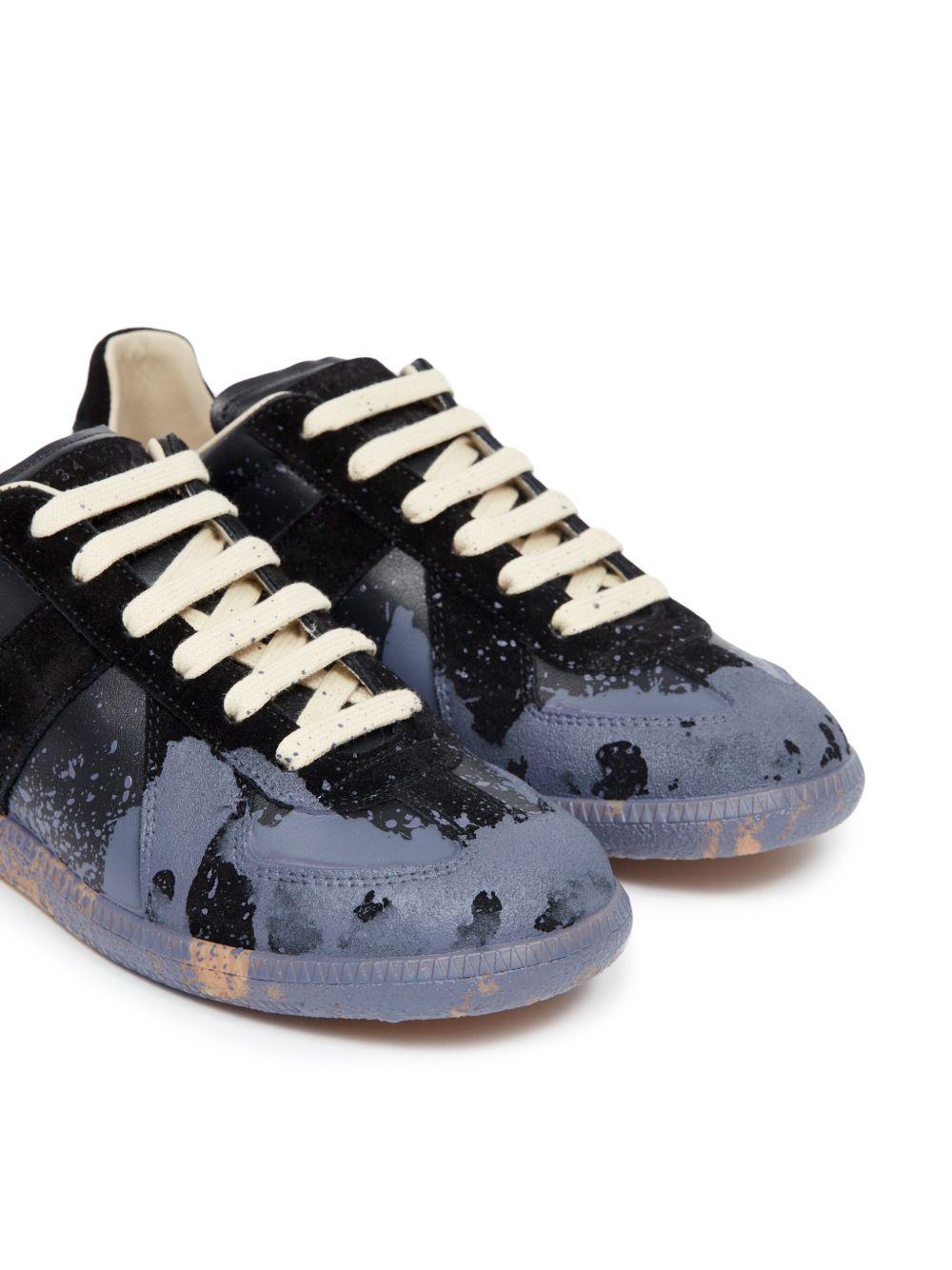 Replica Paint leather sneakers Product Image