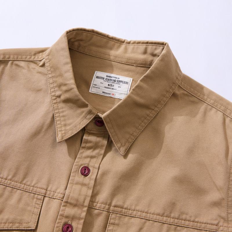 Collared Pocketed Button Up Jacket Product Image