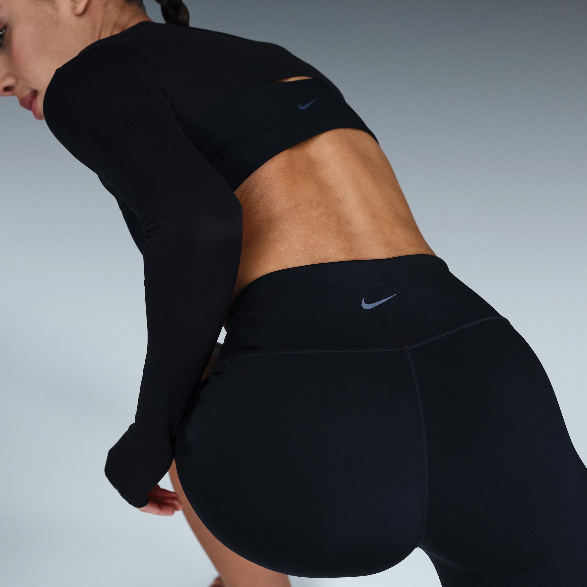 Nike Womens One High-Waisted 5 Biker Shorts | HJ3646-010 Product Image