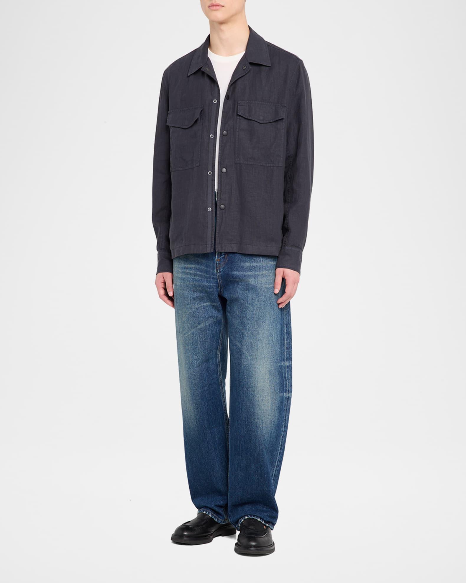 Mens Angus Linen Shirt Jacket Product Image