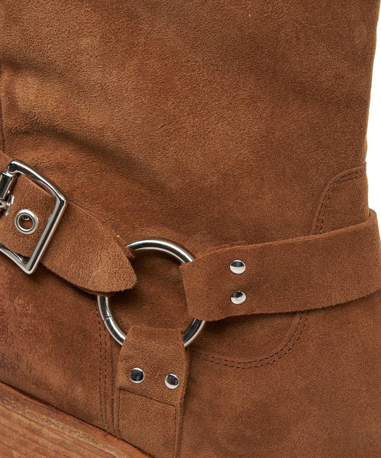 Suede biker boots Product Image