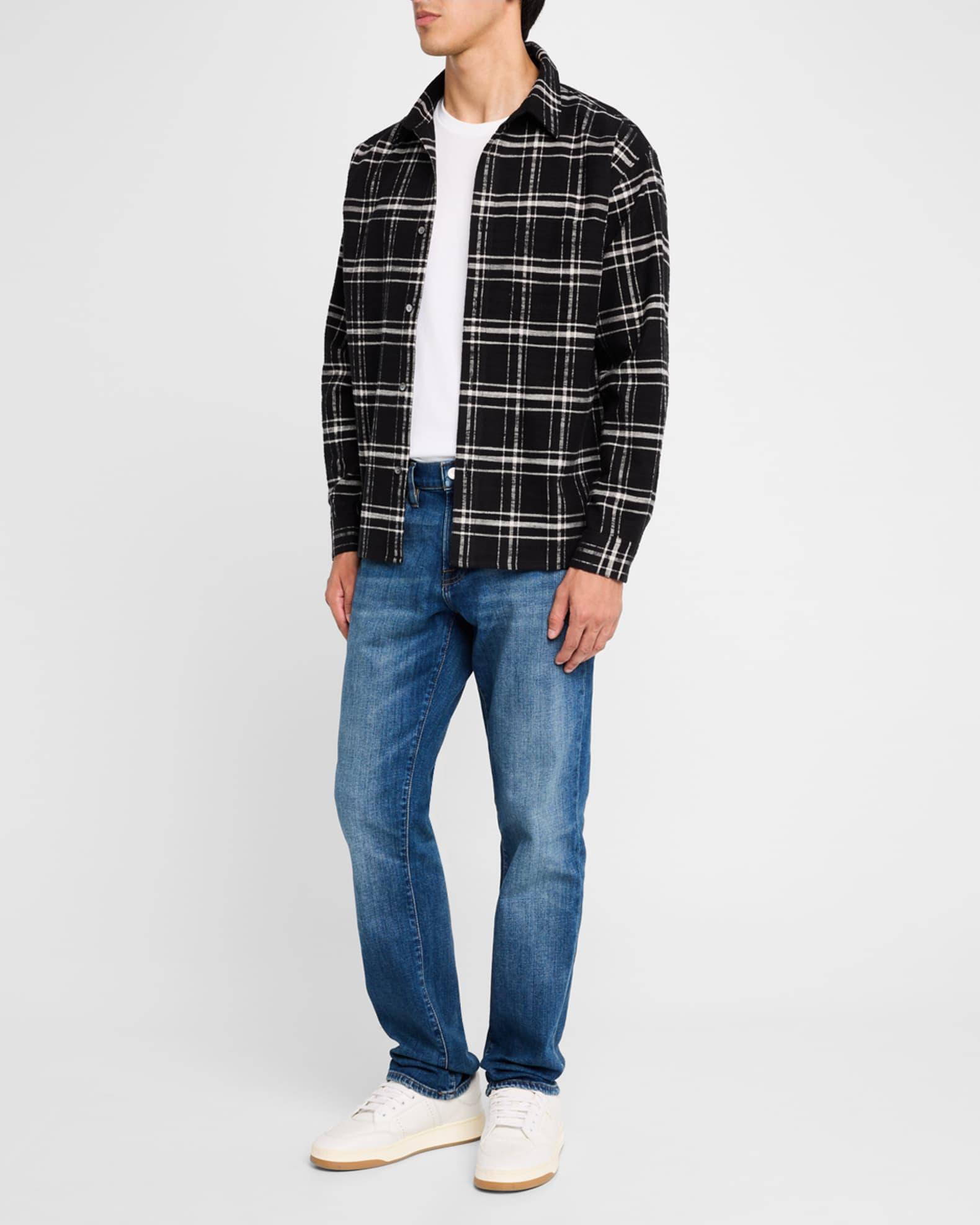 Mens Plaid Cotton Overshirt Product Image