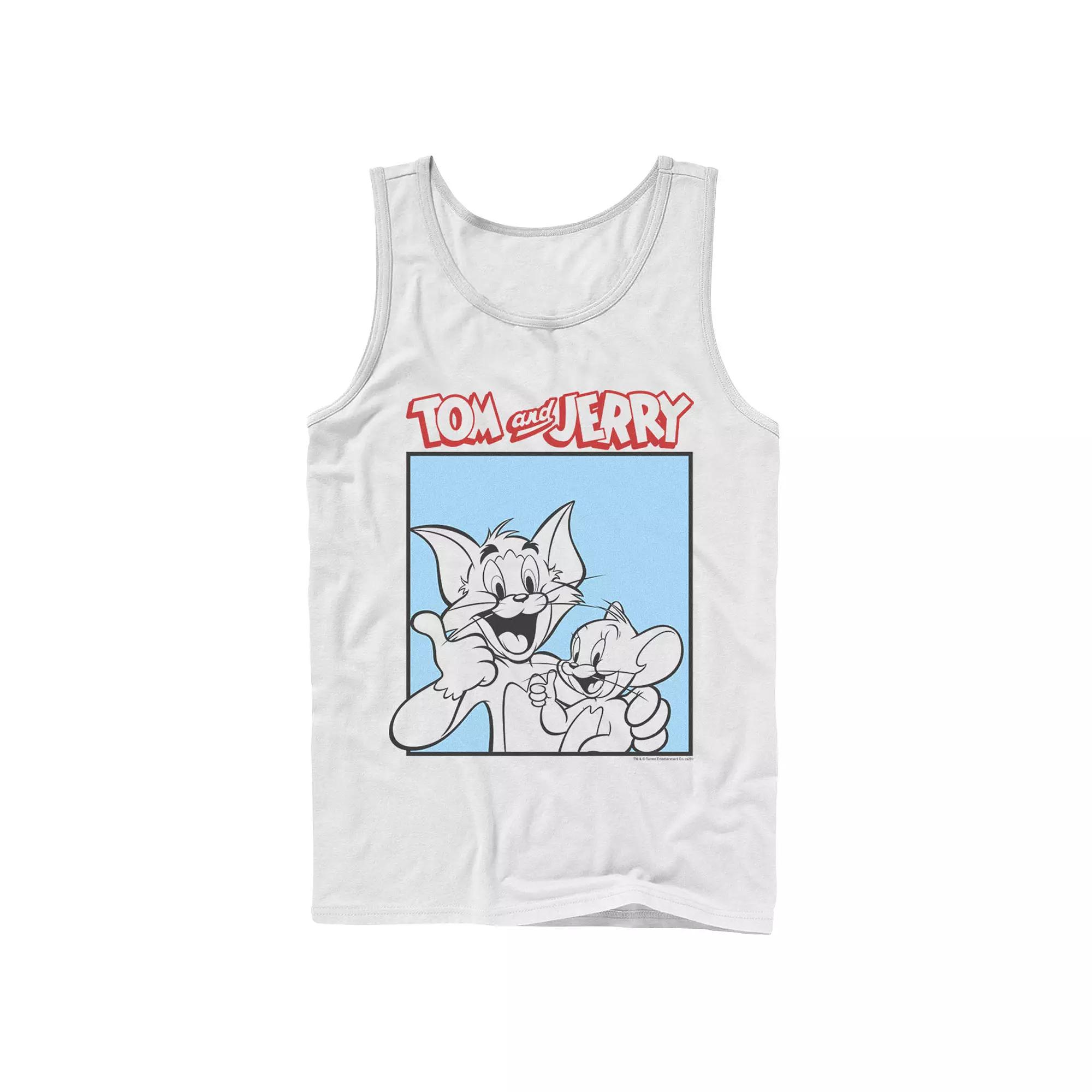 Men's Tom And Jerry Thumbs Up Poster Tank Top,  Product Image