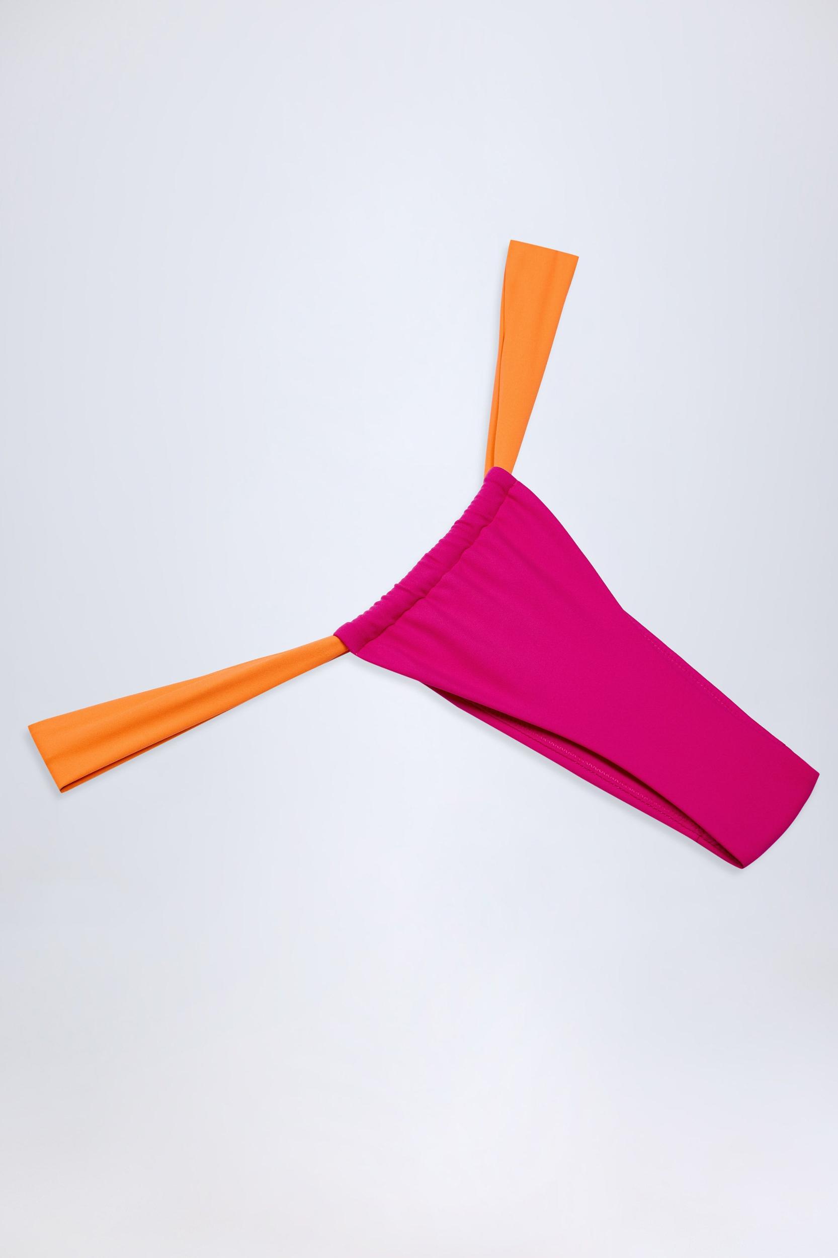 Cheeky Bikini Bottoms in Fuchsia Pink Product Image