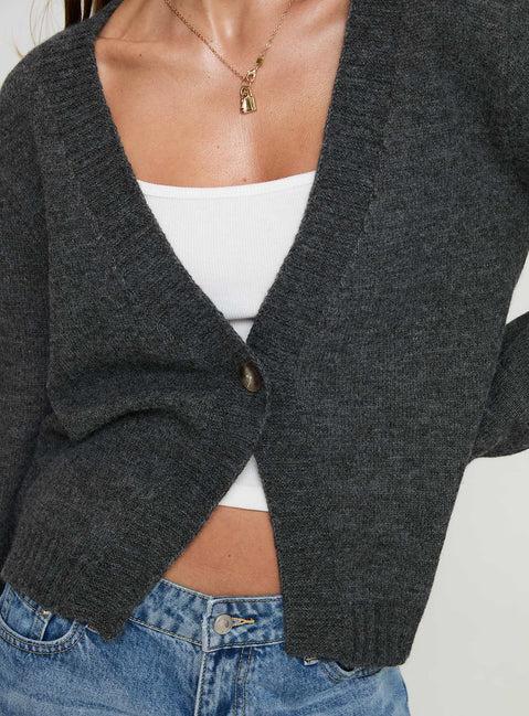 Larkins Cardigan Grey Product Image