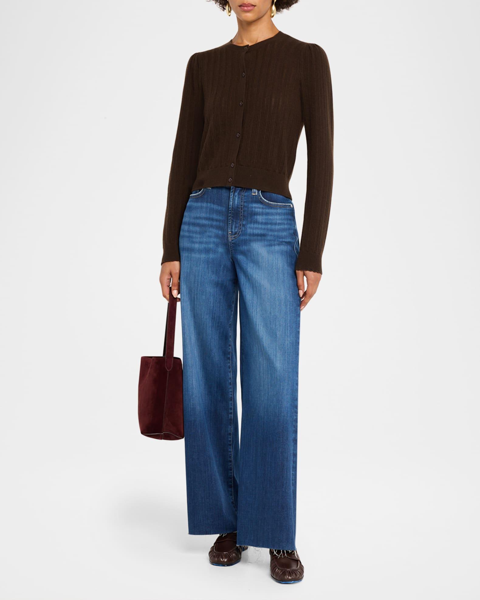 The Ladder Pointelle Cashmere Cardigan Product Image