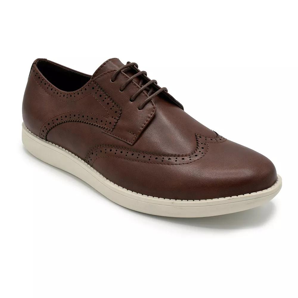 Aston Marc Men's Casual Wingtip Oxford Shoes, Size: 8, Brown Product Image