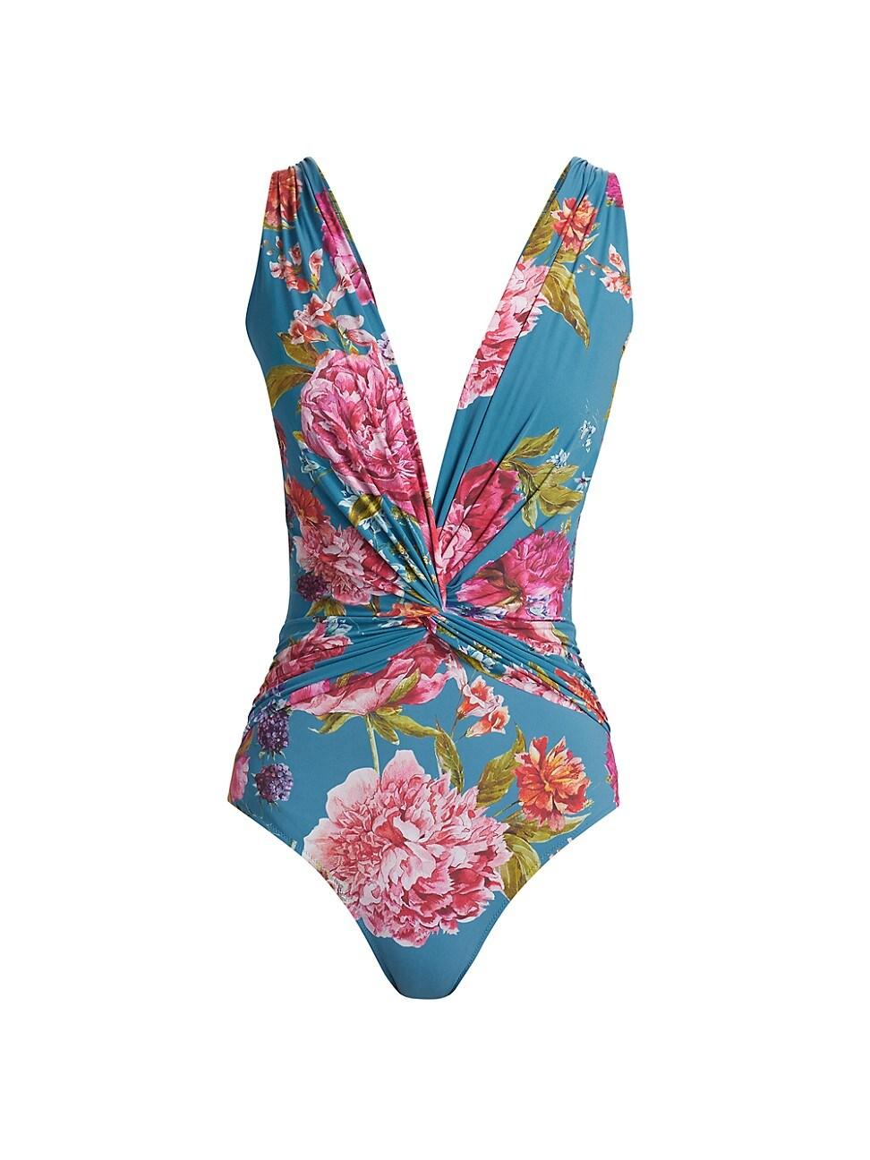 Womens Almea Floral Twist One-Piece Swimsuit Product Image