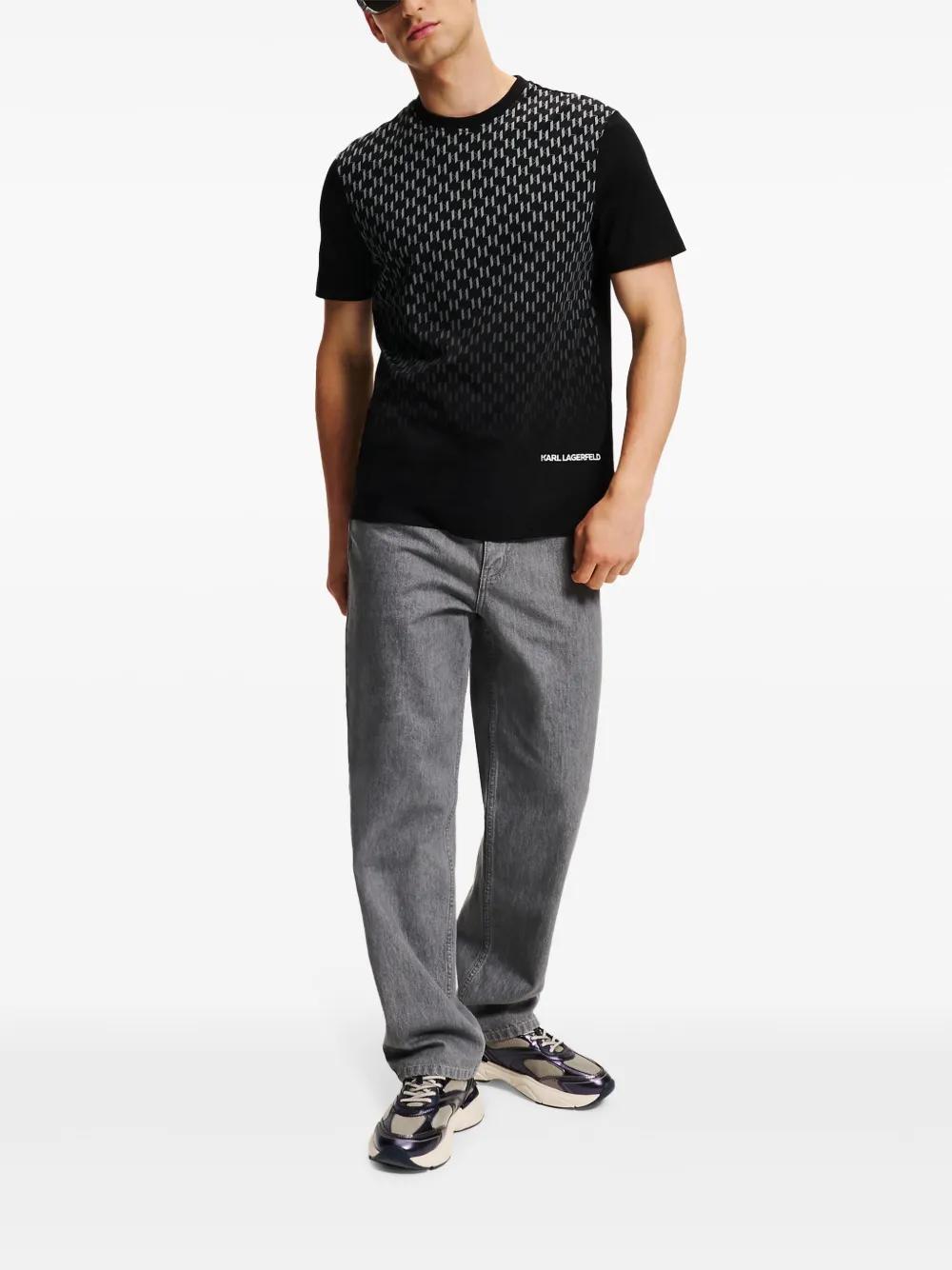 monogram-print T-shirt Product Image