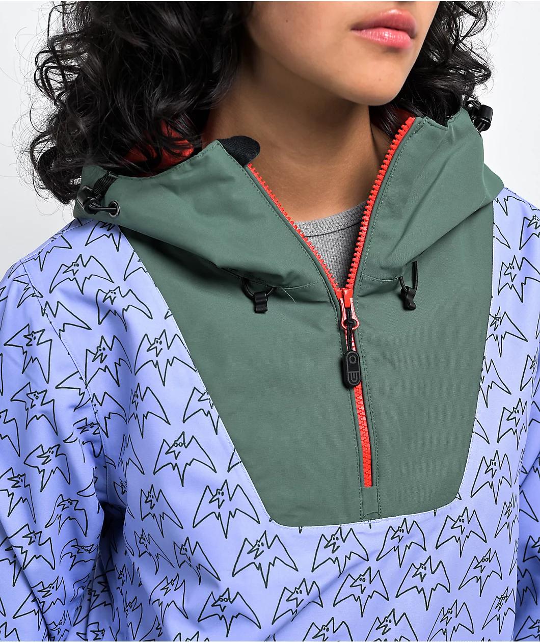 Airblaster Freedom Green 10K Anorak Snowboard Jacket Product Image