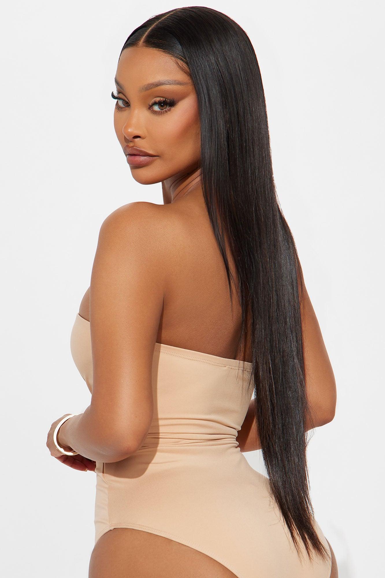 Alli Double Lined  Strapless Bodysuit - Nude Product Image