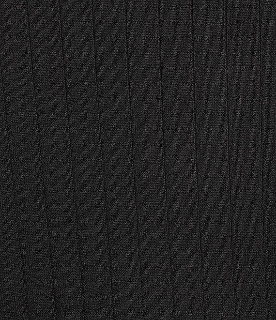 Liverpool Los Angeles Ribbed Knit Mock Neck Long Sleeve Sweater Product Image