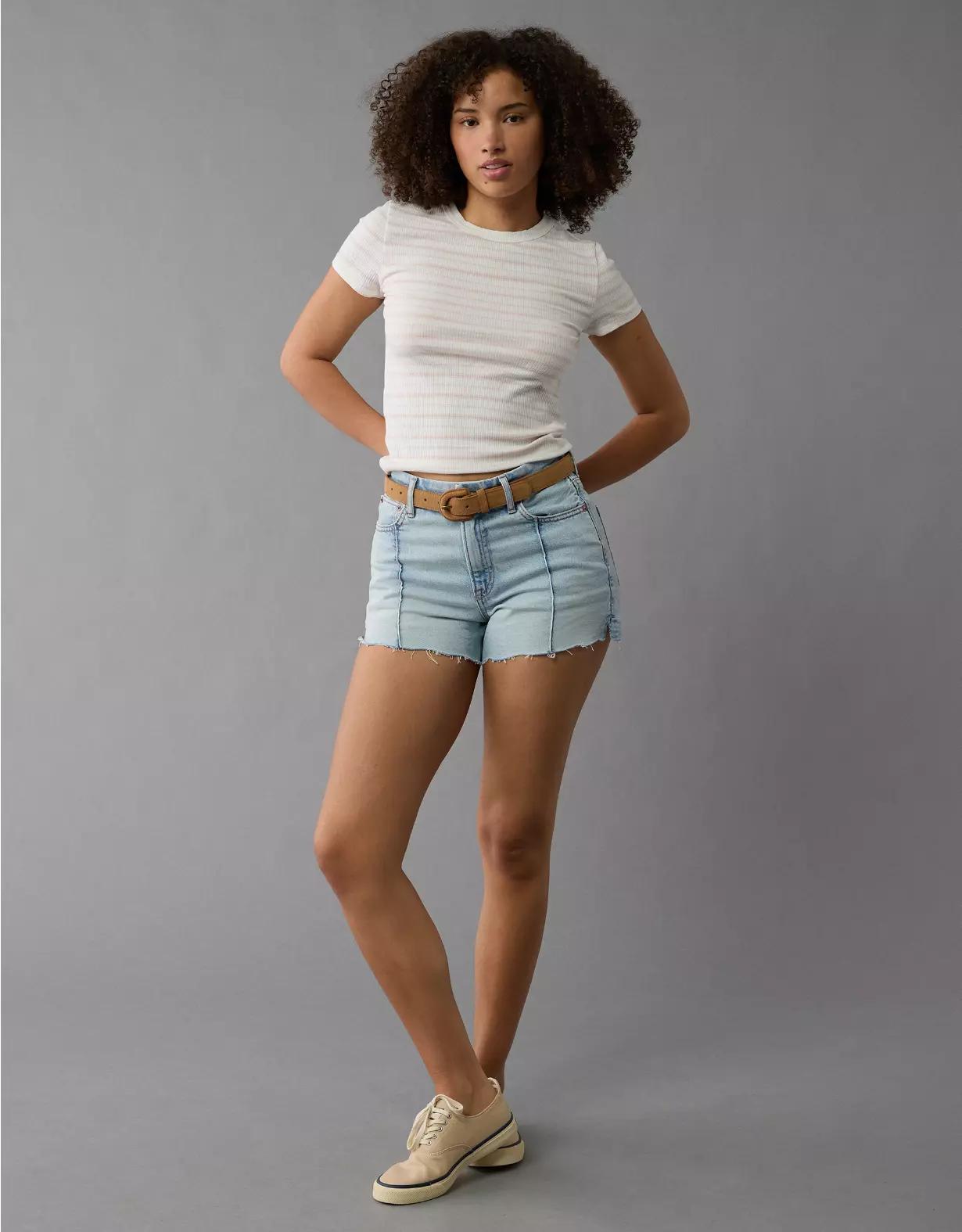 AE Strigid Curvy Super High-Waisted Relaxed Short Product Image