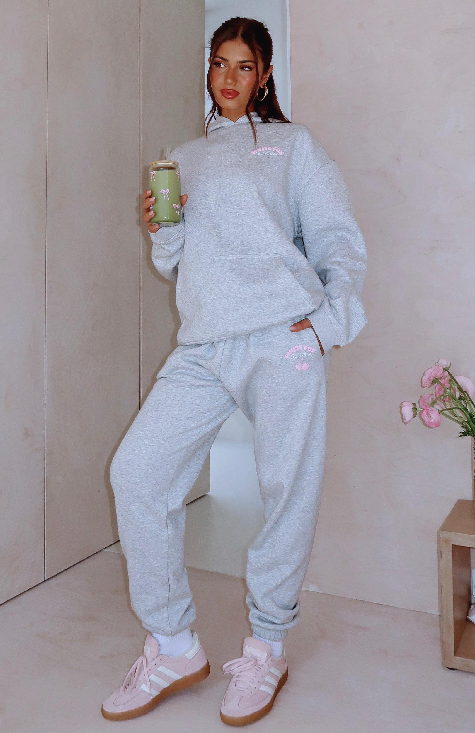 Love Me Tender Sweatpants Dark Grey Marle Product Image