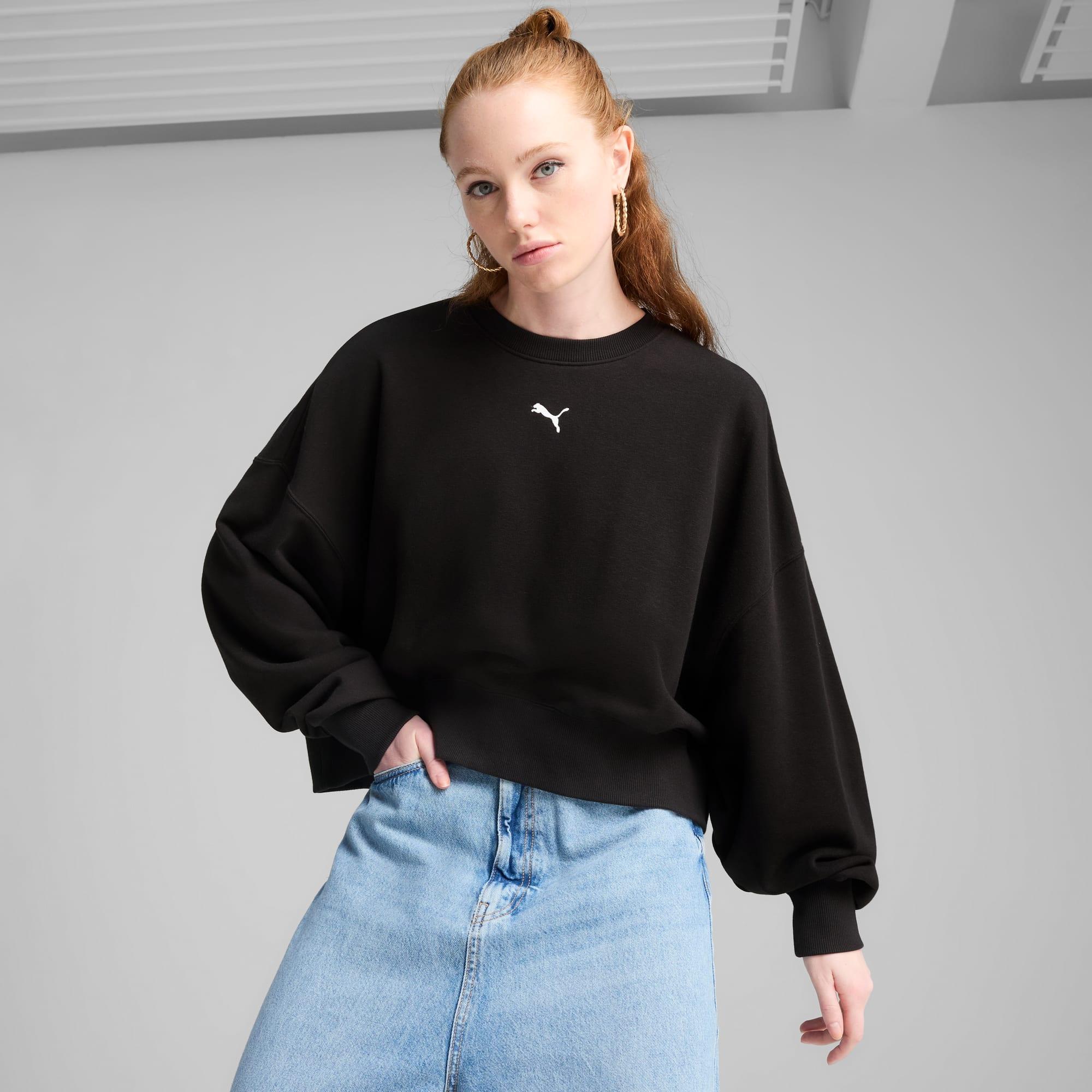 Wardrobe Essentials Women's Oversized Crew Sweatshirt Product Image