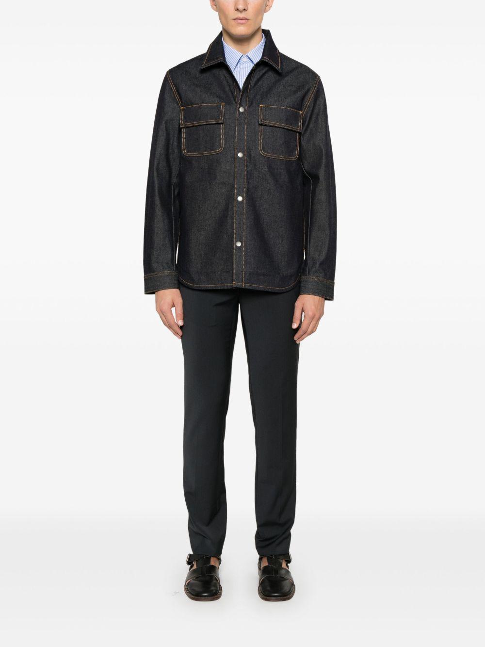 elasticated straight-leg trousers Product Image