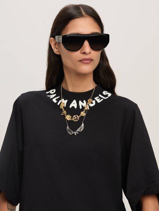 Block logo cropped T-shirt Product Image