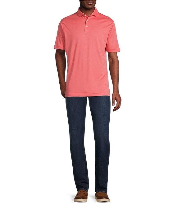 Cremieux Blue Label Classic Fit Cotton Interlock Short Sleeve Polo Shirt Product Image