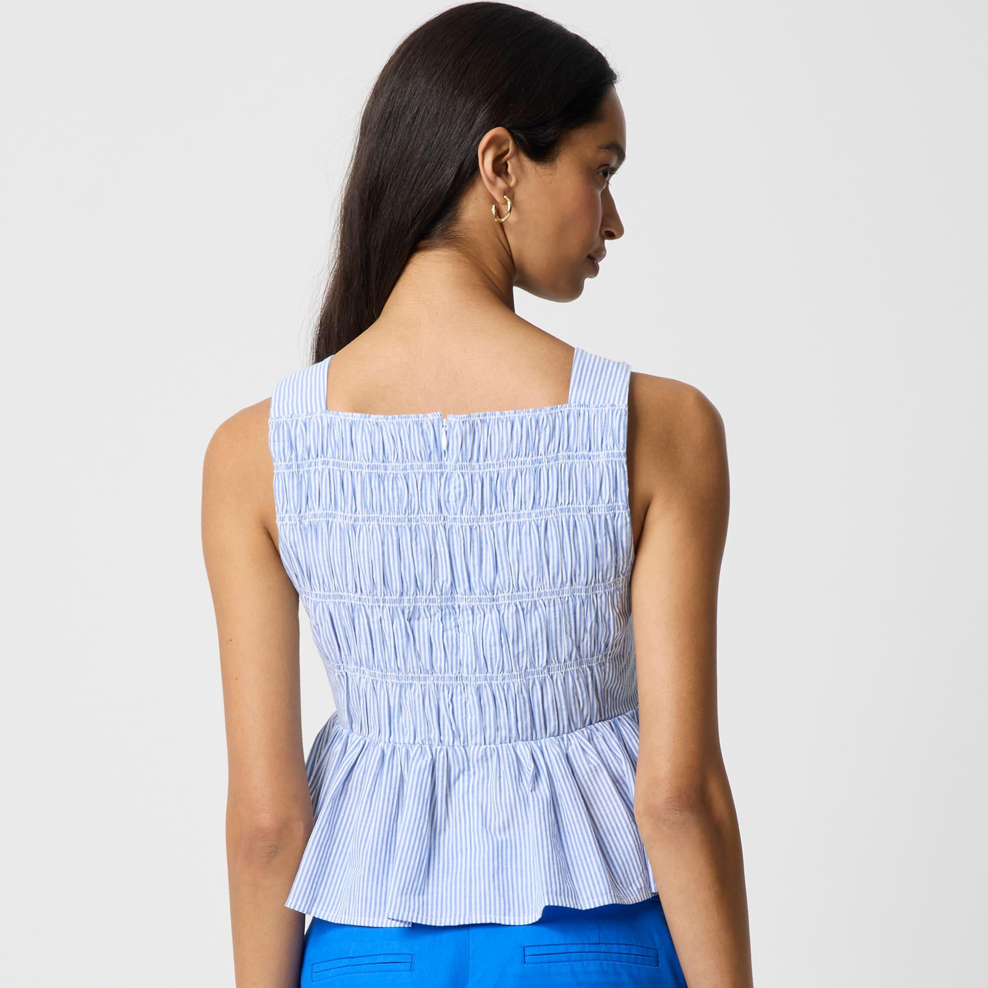 Striped smocked top Product Image