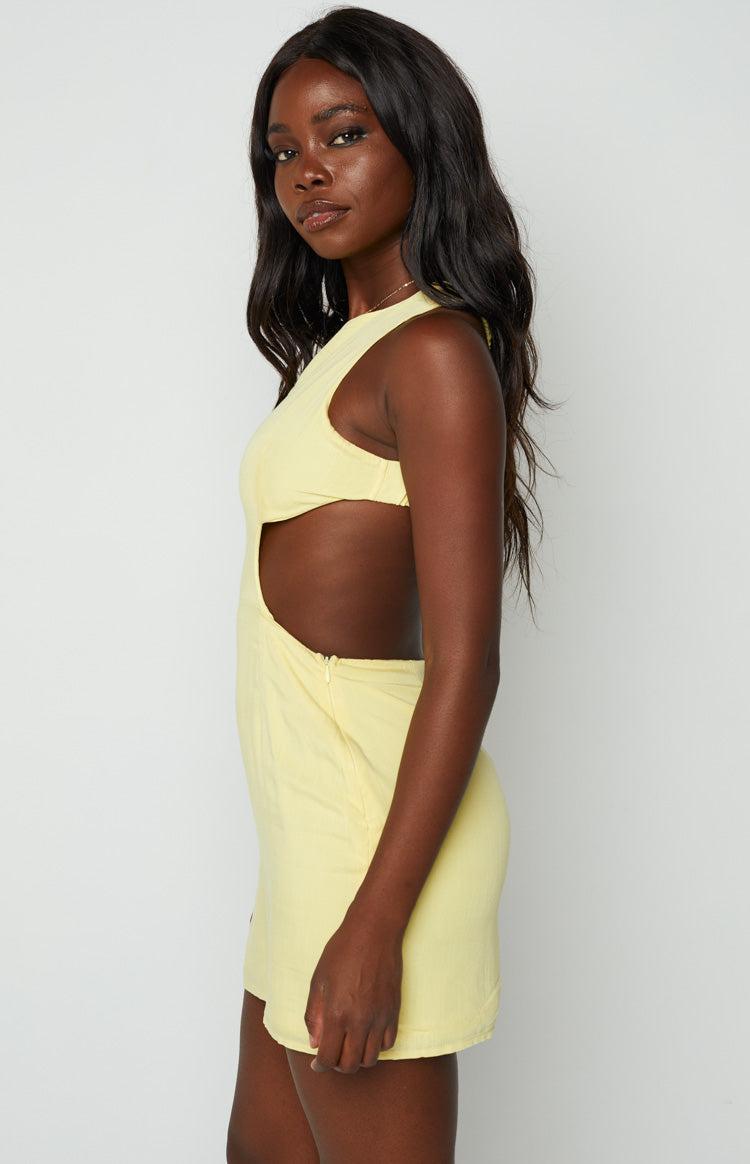 Miley Yellow Mini Dress Product Image