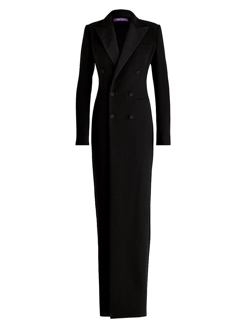 Womens Kristian Silk Tuxedo Dress Product Image